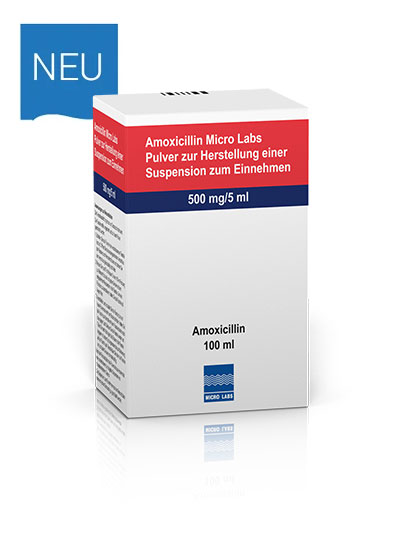 Amoxicillin Micro Labs 500 mg/5 ml Pulver zur Herstellung einer Suspension zum Einnehmen